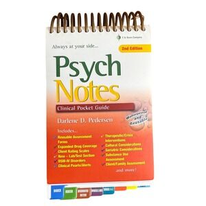 Psych Notes Clinical Pocket Guide 2nd Edition Waterproof Reusable Spiral‎ Bound